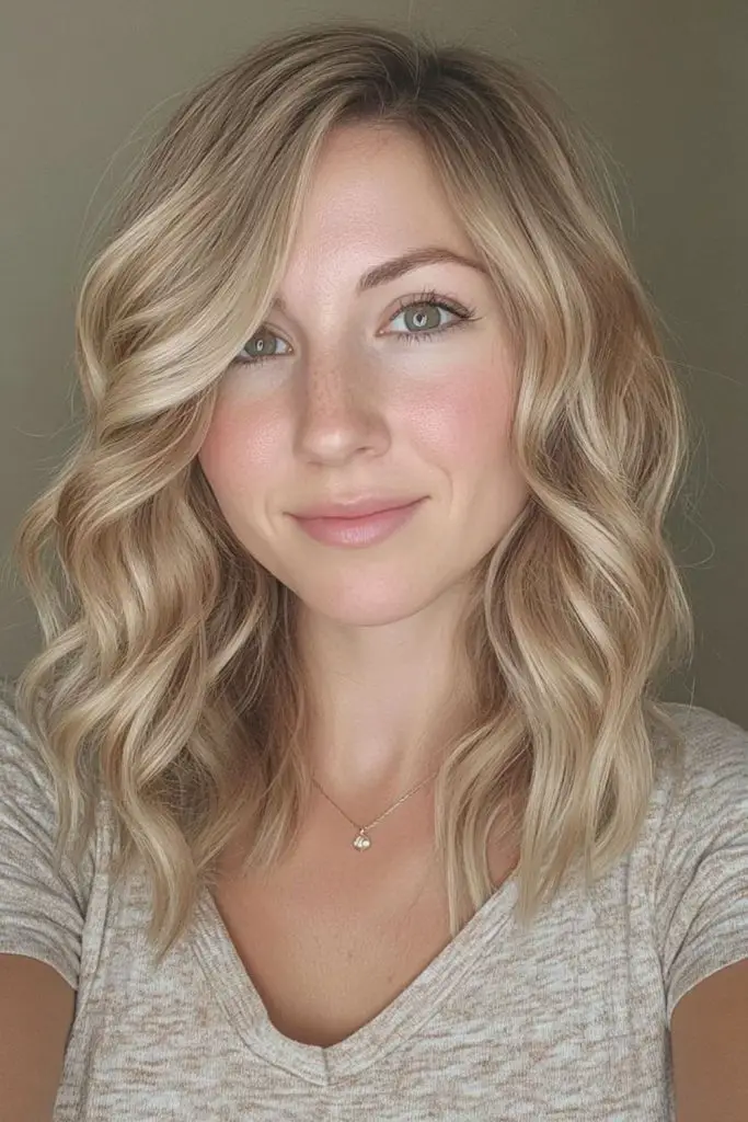 Tidal wave midi wavy hairstyle