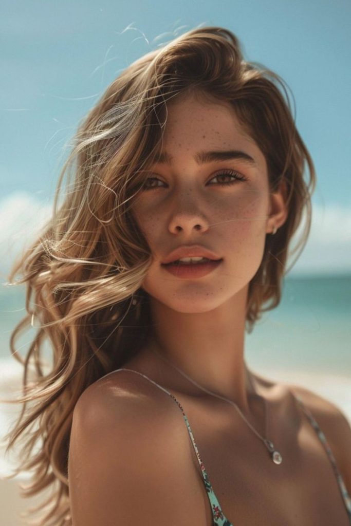 Tousled Beach Waves casual wavy hairstyle