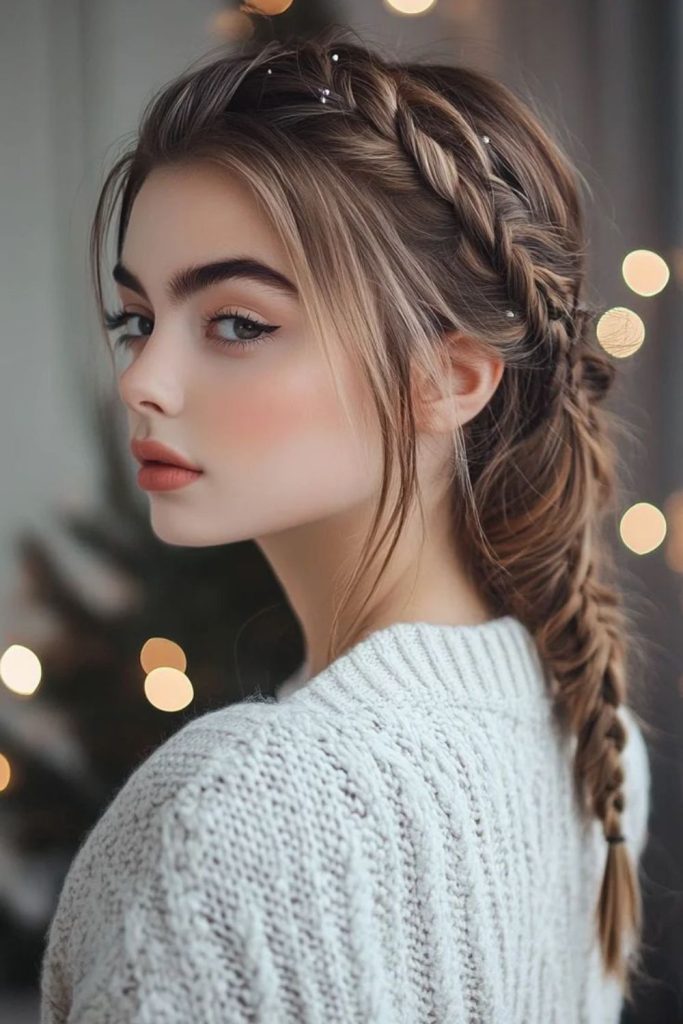 Twisted alpine rope braid style