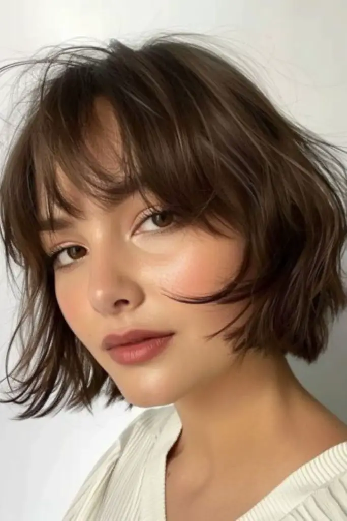 Untamed gleam bob hairstyle look