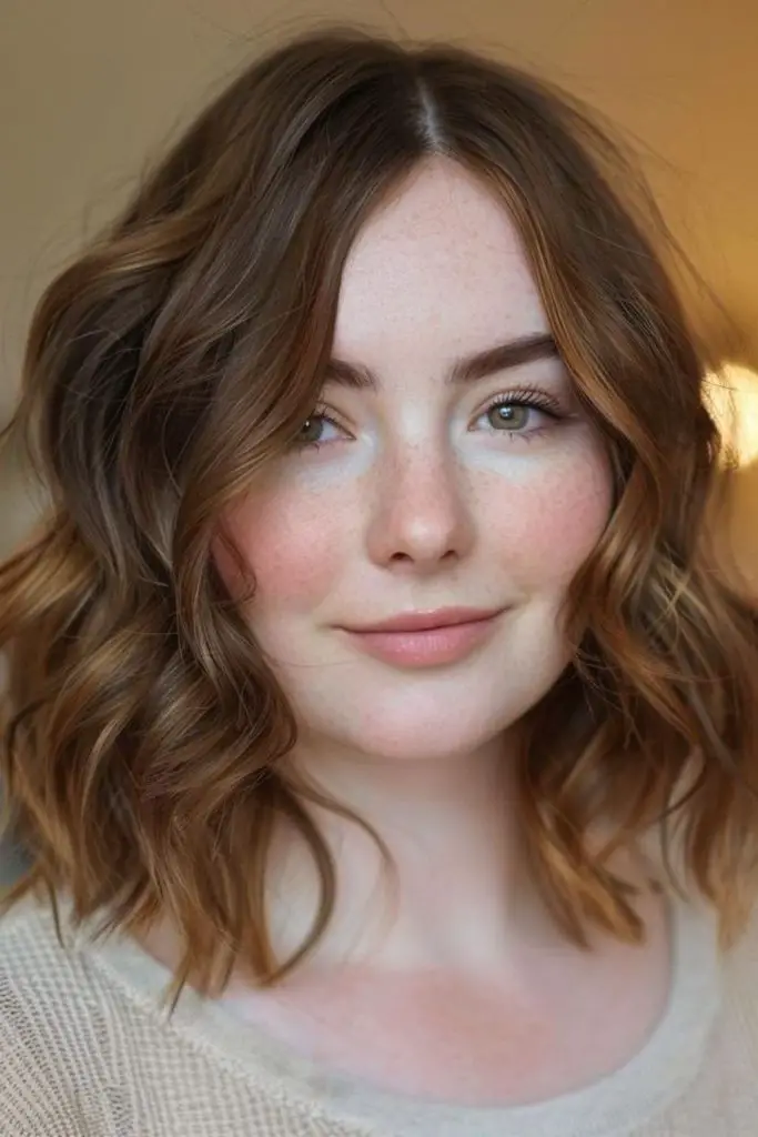 Velvet cascade lob for thin hair