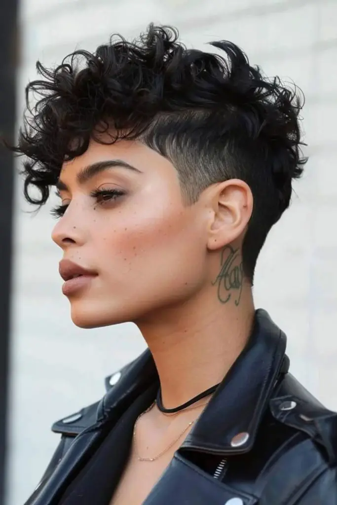 Velvet tidal wave short hair