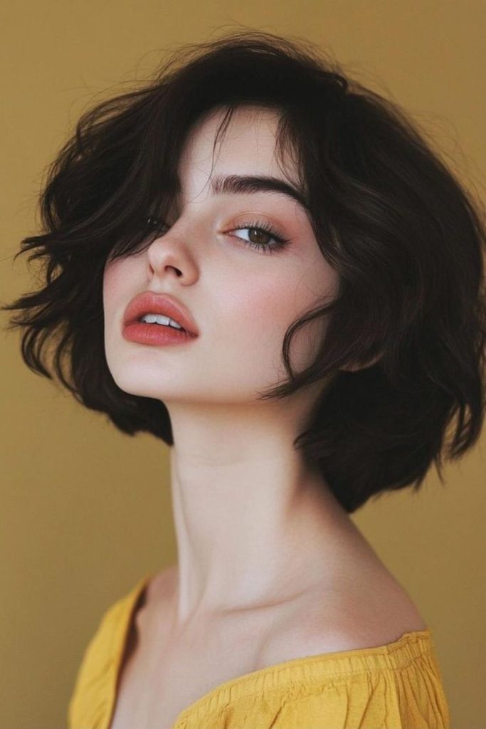 Vintage Paris bob featuring blunt edges