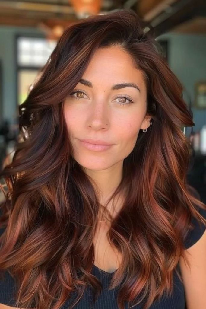 Amber roast brunette with glowing tone.