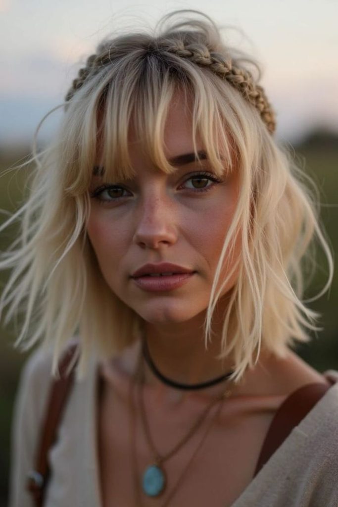 Braided ash crown with soft glow