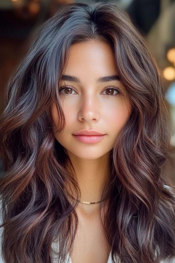 Bronze ash brunette with metallic glow.