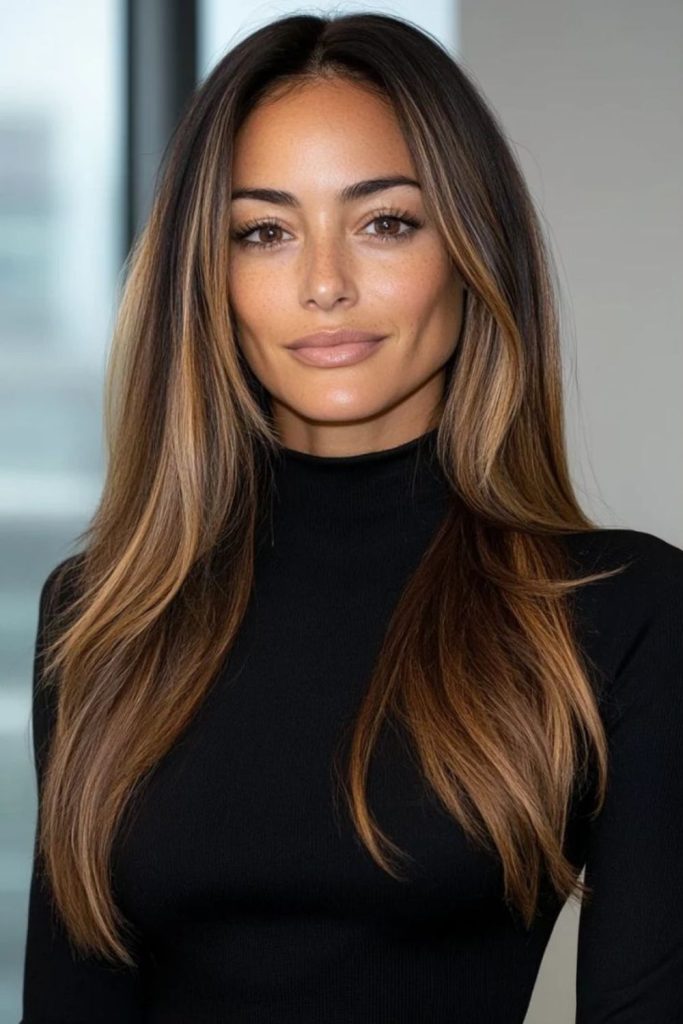 Bronze glossy smooth straight finish.