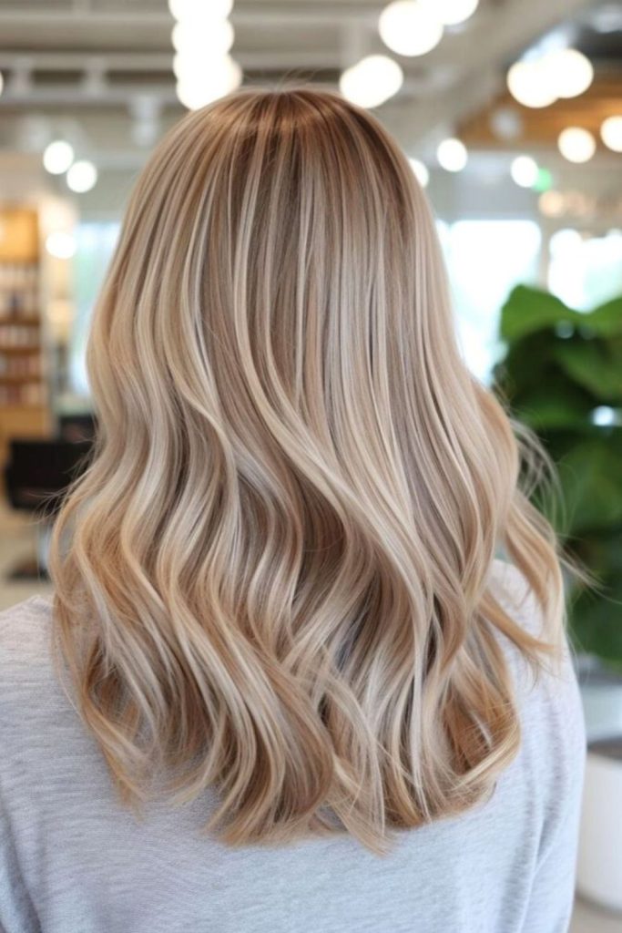 Buttercream haze blonde delicate gloss.