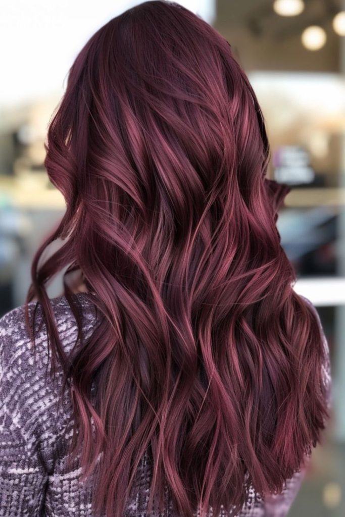 Cocoa rose brunette with pink sheen.