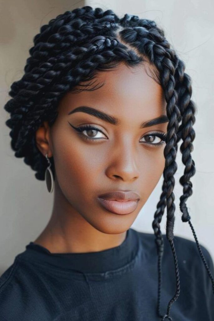 Evergreen twist crown festive updo