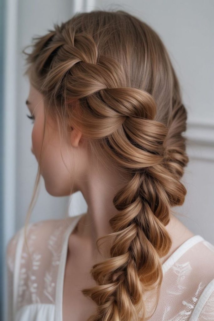 Honey ripple golden warm french weave