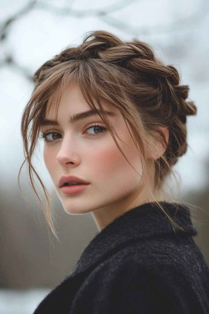 Mist halo plait with soft texture.