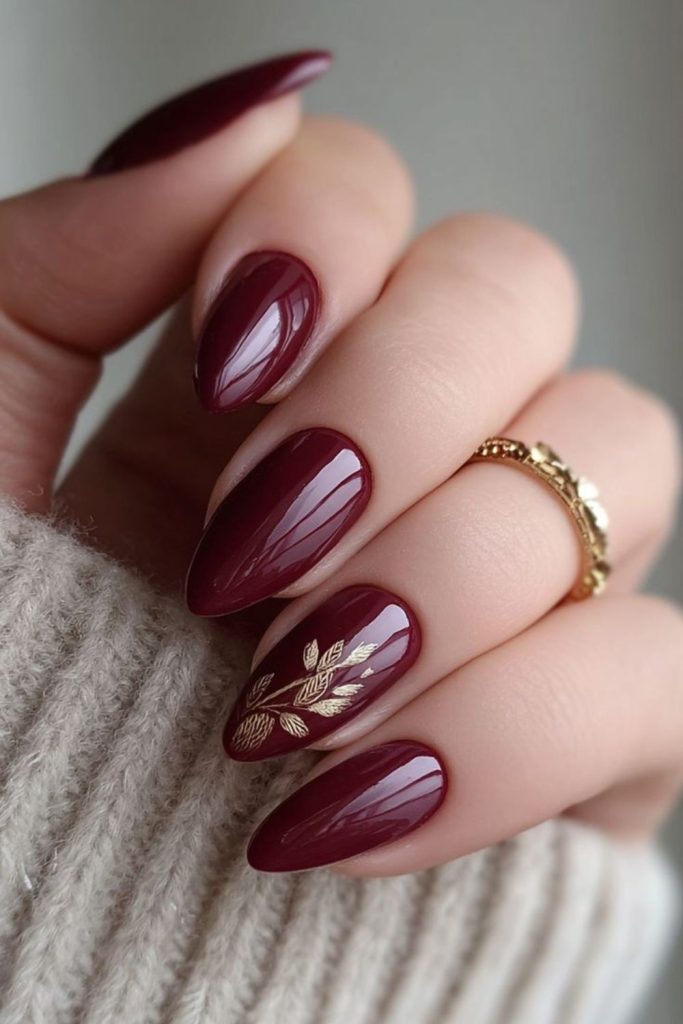 Burgundy clove mulled wine nails.