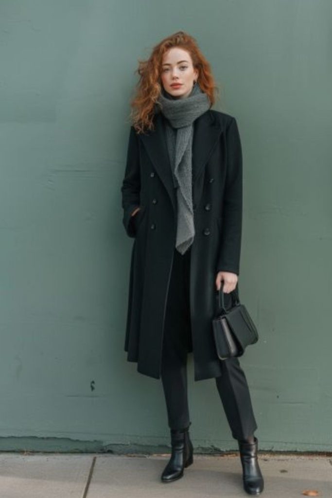 Night ember edgy urban winter outfit.