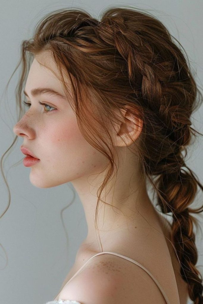 Ocean drift loose wavy french braid