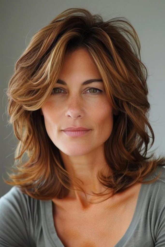 Piecey layered look textured modern style