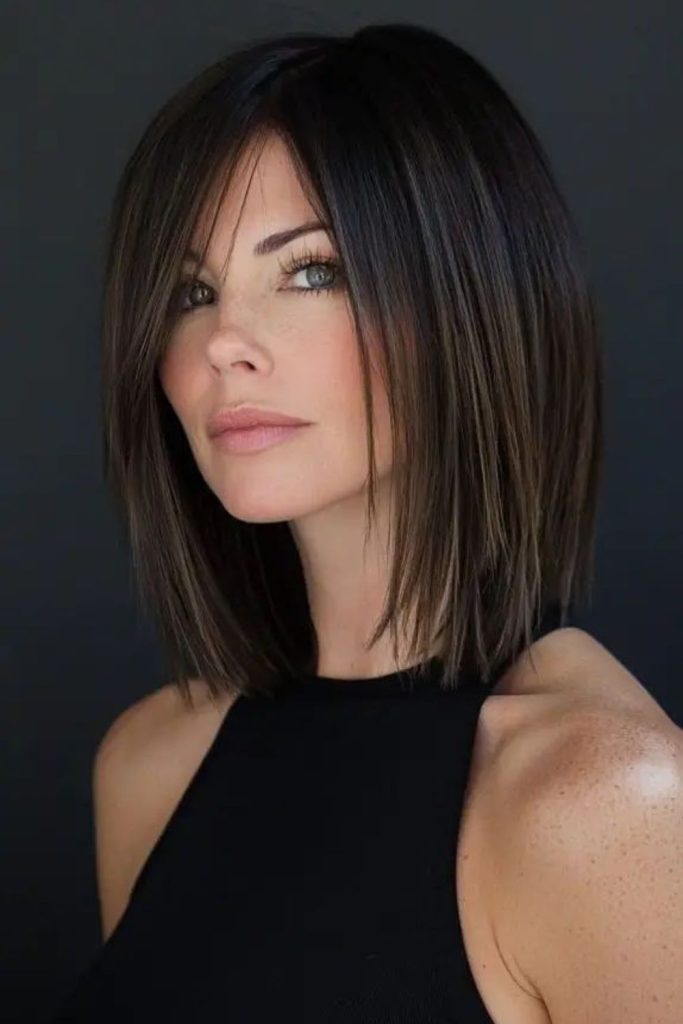 Razor trim lob with edgy texture.
