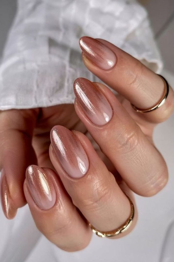 Taupe blush rustic neutral nail tone.