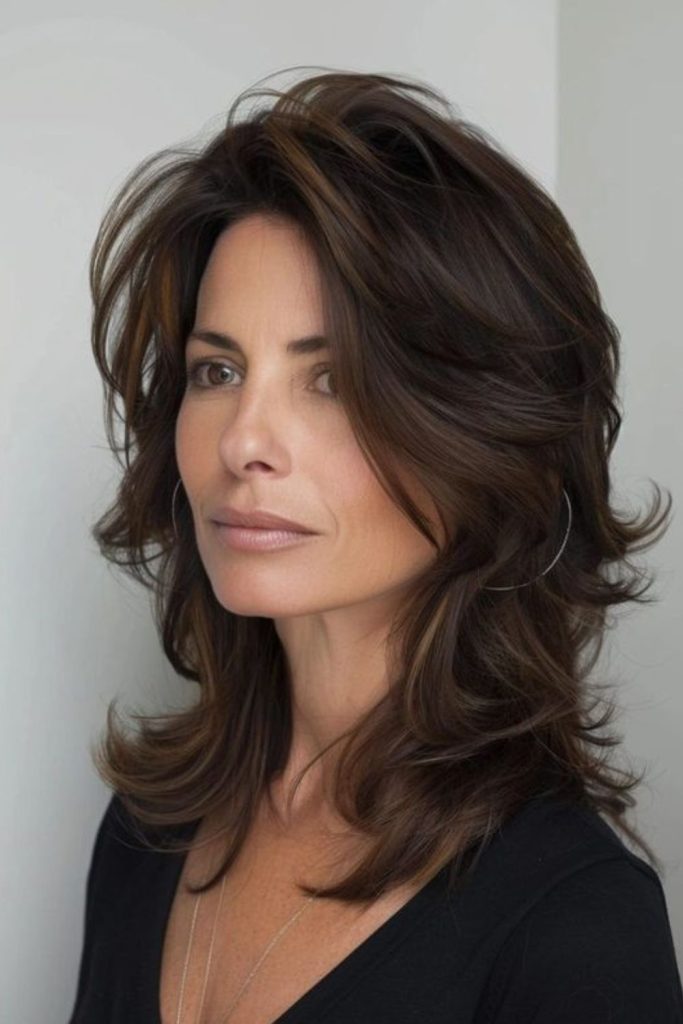 Shiny graduated flow sleek polished cut