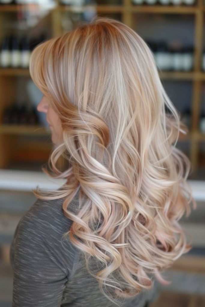 Soft vanilla blonde creamy finish.