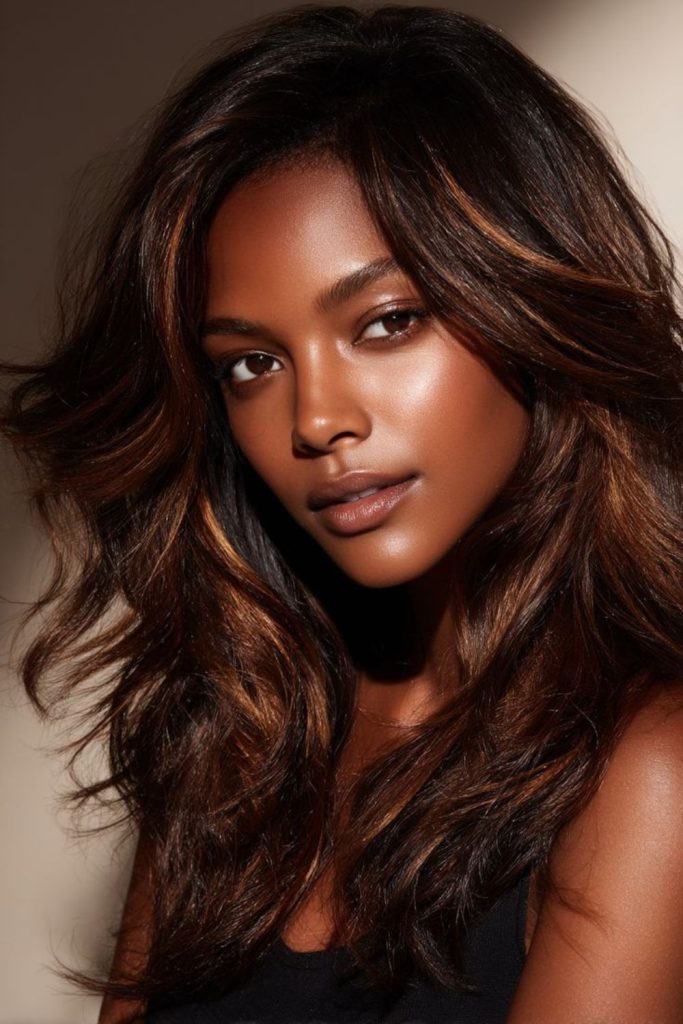 Amber-highlighted straight black flow.