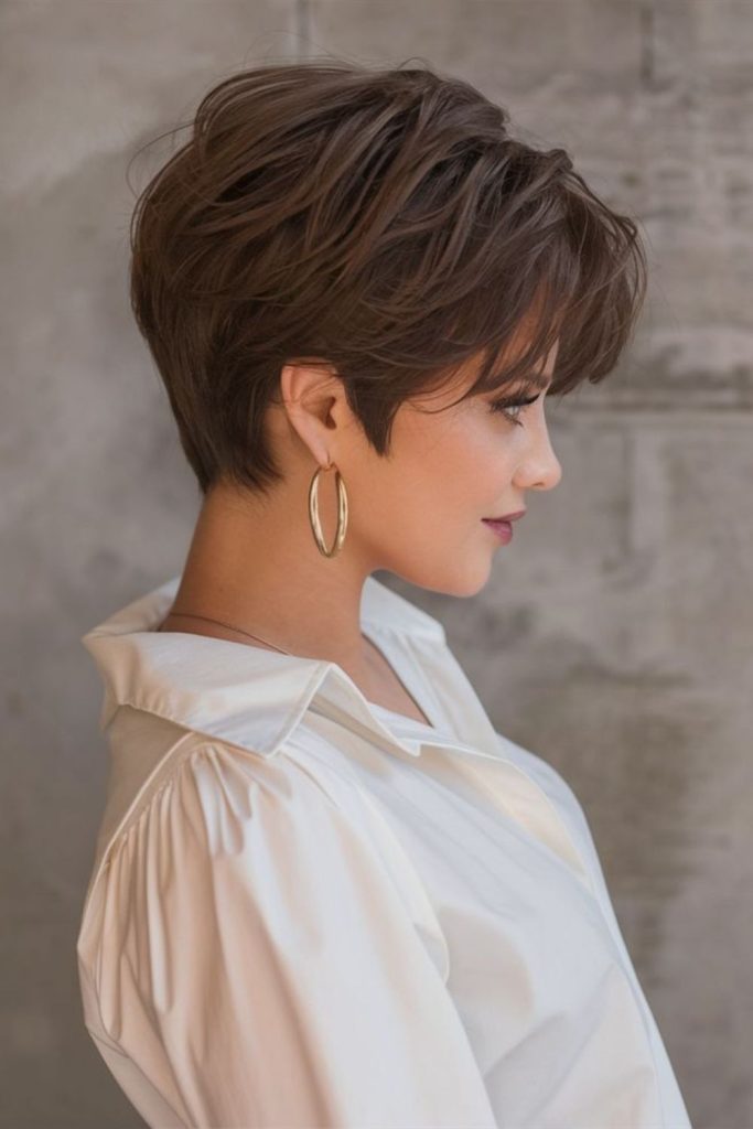 Tapered neckline crop with structure.