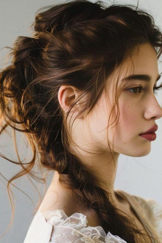 Dreamlike twisted mirage french plait style