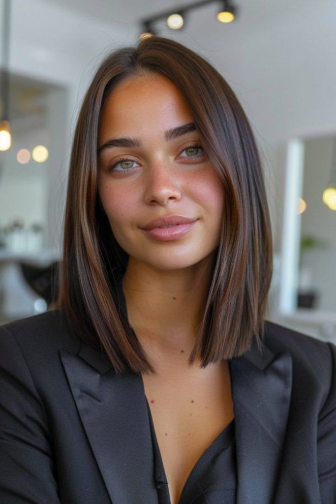 Urban blunt lob with clean edges.