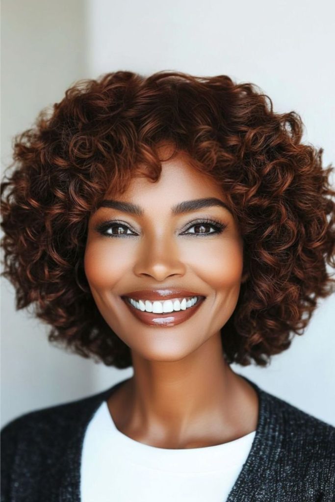Soft velvet curls glowing under winter light.