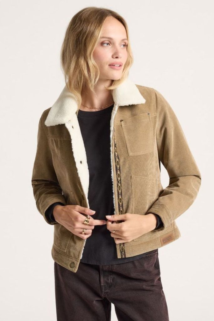 Vintage frost darling retro winter look.