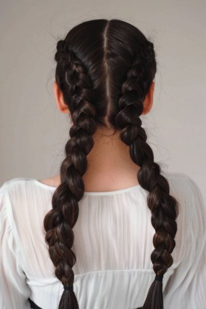 Soft Dutch braid for cold days