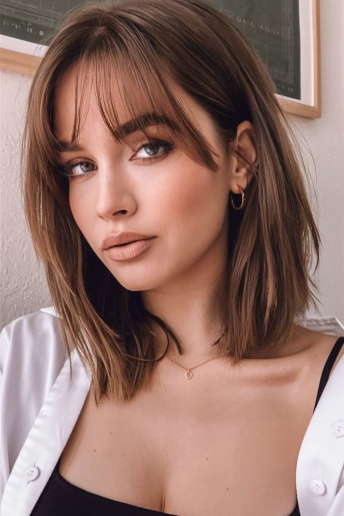 Swept layers delivering animated youthful style.