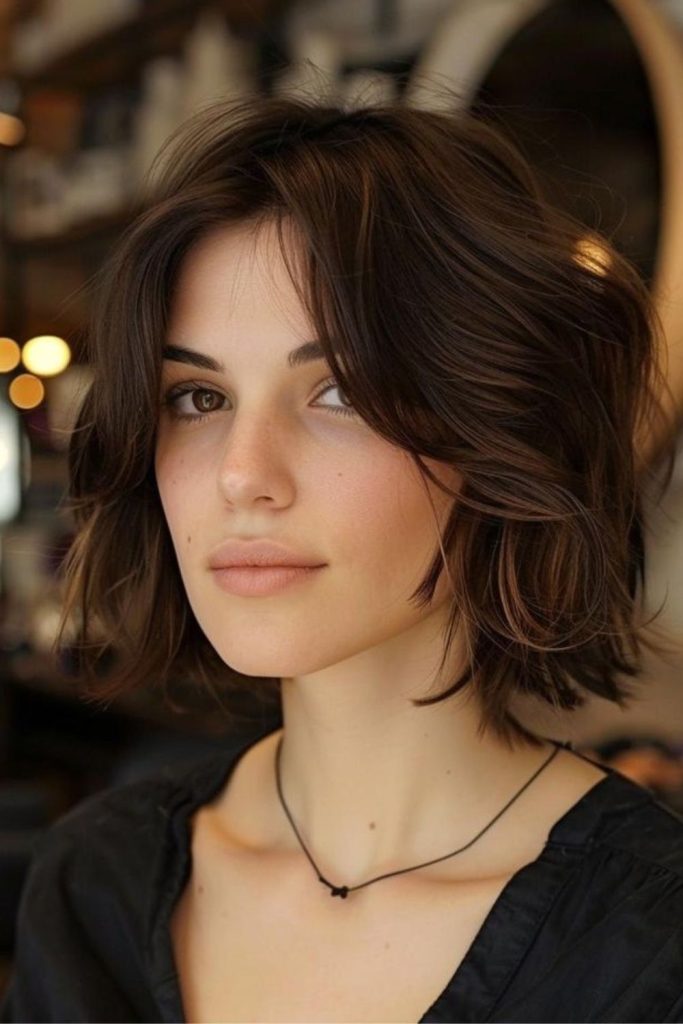 Blushed Arc Bob shaping sweet arc.