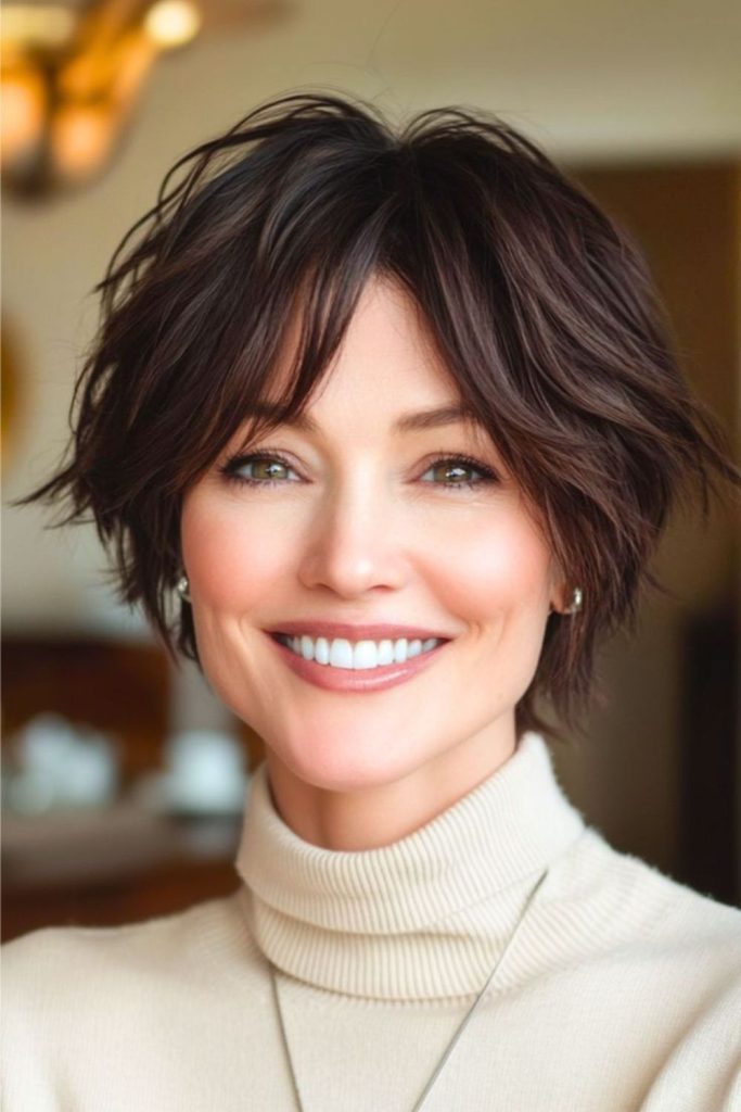 Light jaw-length bob with subtle bounce