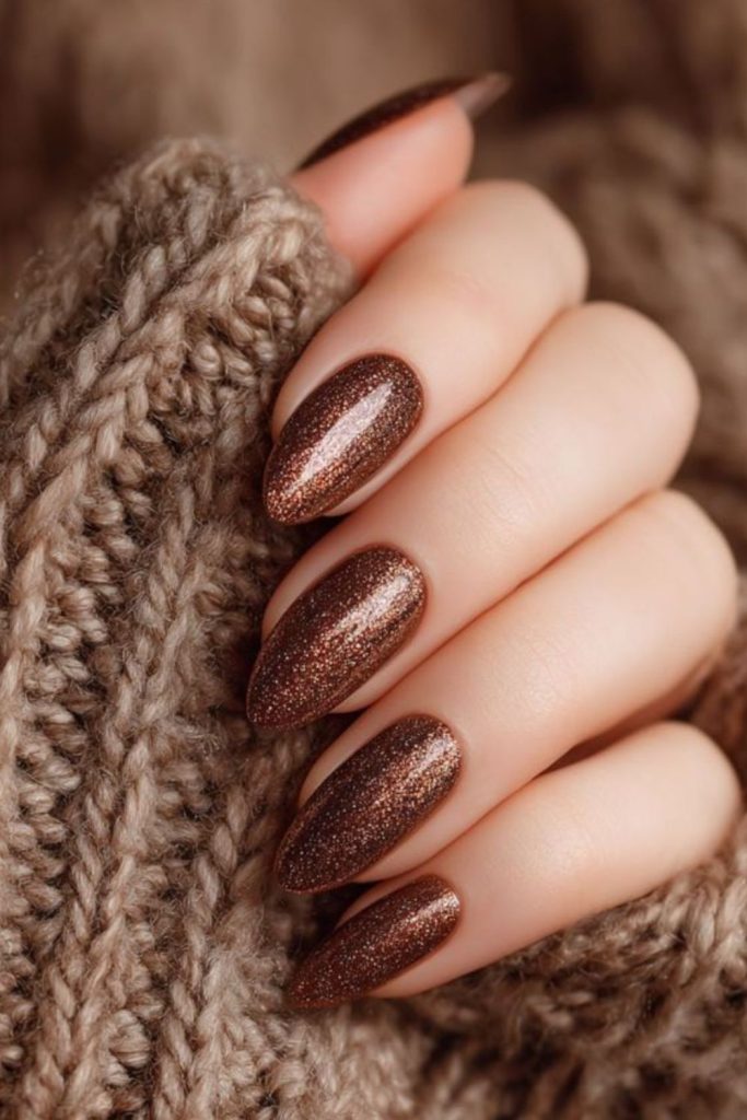 Brown sugar driftwood soft earthy nails