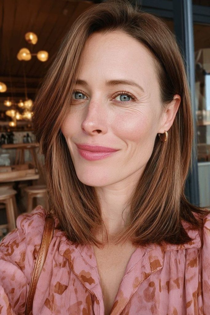 Caramel cloud-soft lifted airy lob