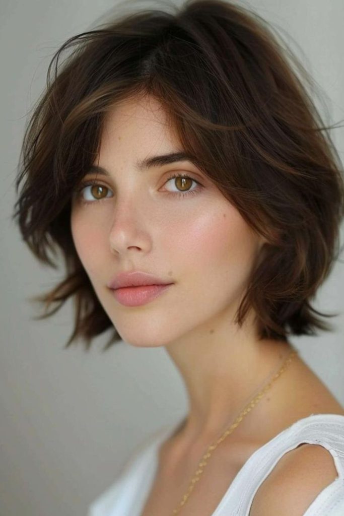 Celestial Curve Bob hairstyle glowing softly.