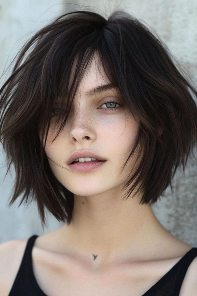 Choppy Horizon Cut edgy choppy layers