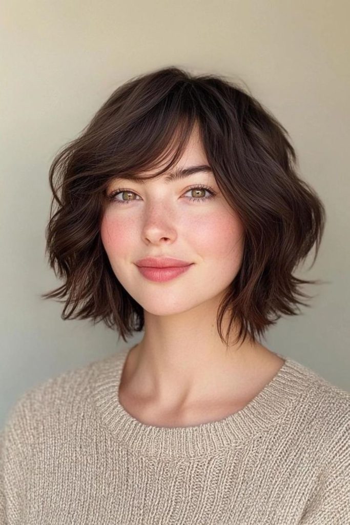 Choppy vibe bob with jagged texture