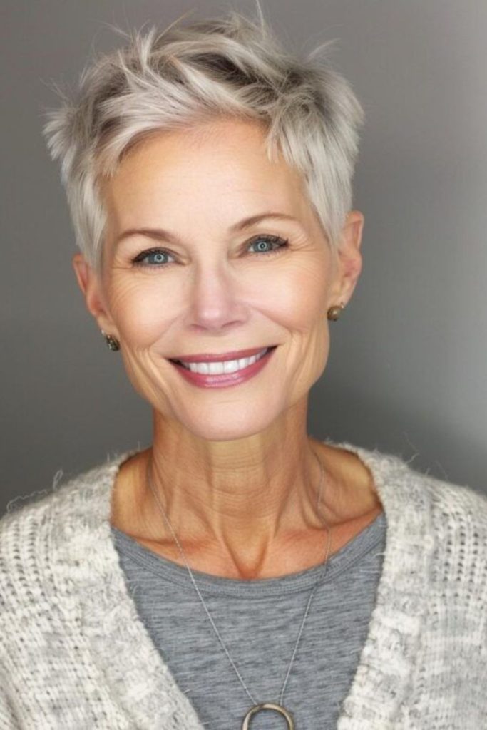 Clean sculpt structured pixie.