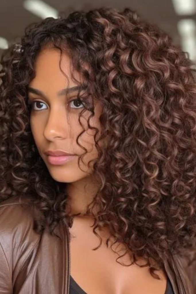 Cocoa curls swirling irregularly naturally