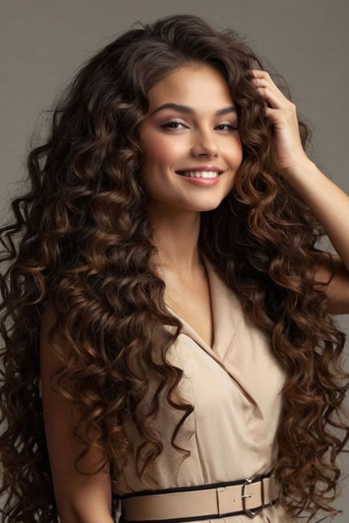 Coffee Glaze Bloom rich brown flowing curls