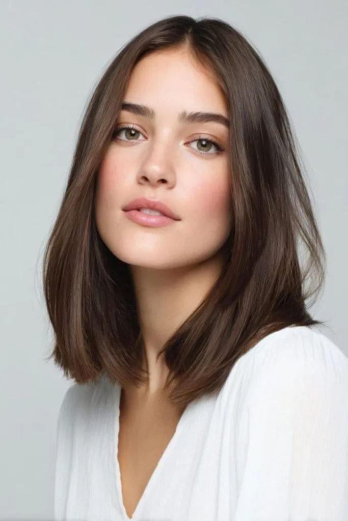 Dawnlight Sleek Lob radiating sleek glow.