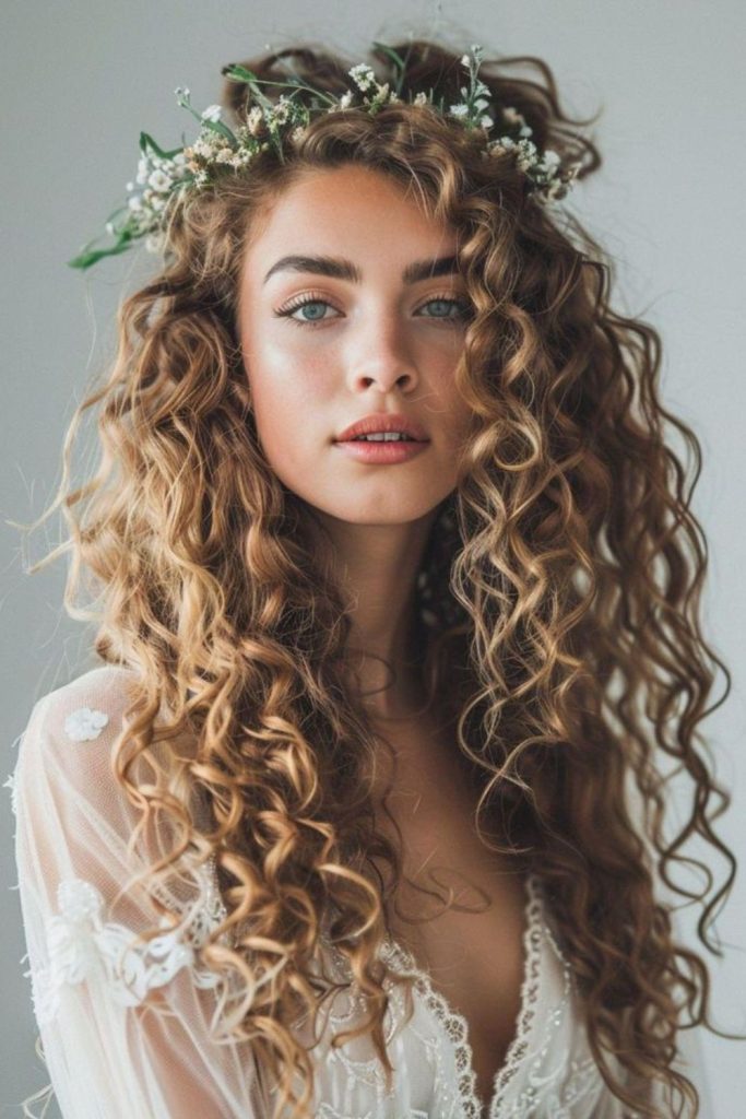 Desert Wave Veil sun-touched loose wavy curls