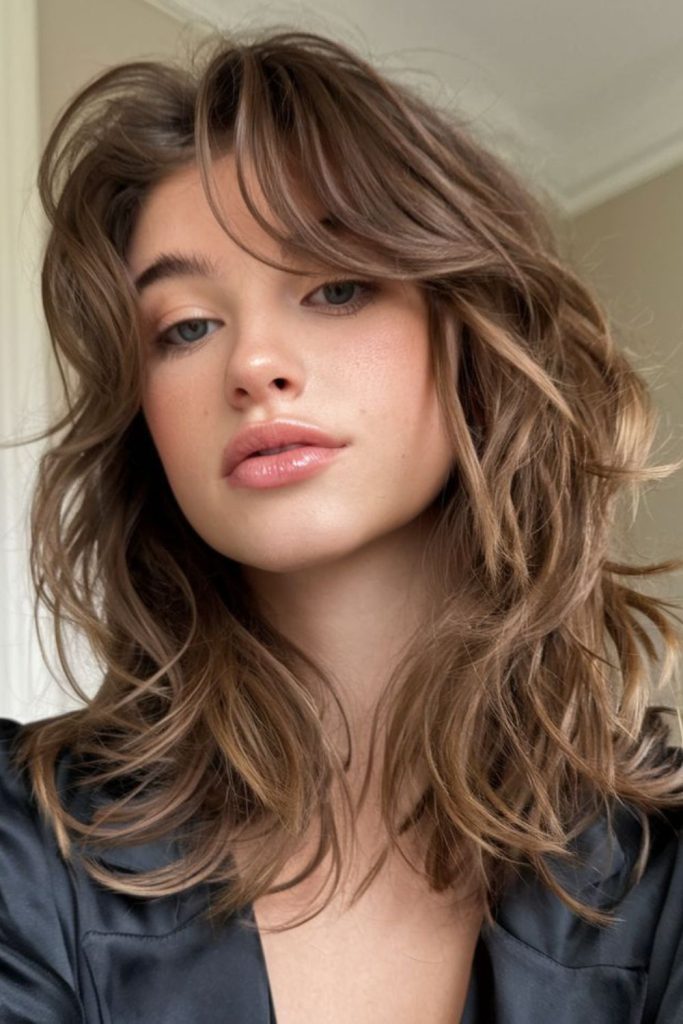 Tapered layers create natural flowing motion.