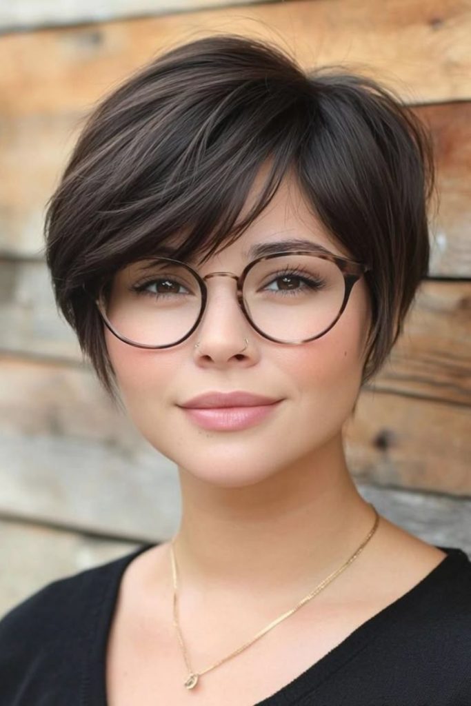 Feathered pixie drift with airy layers