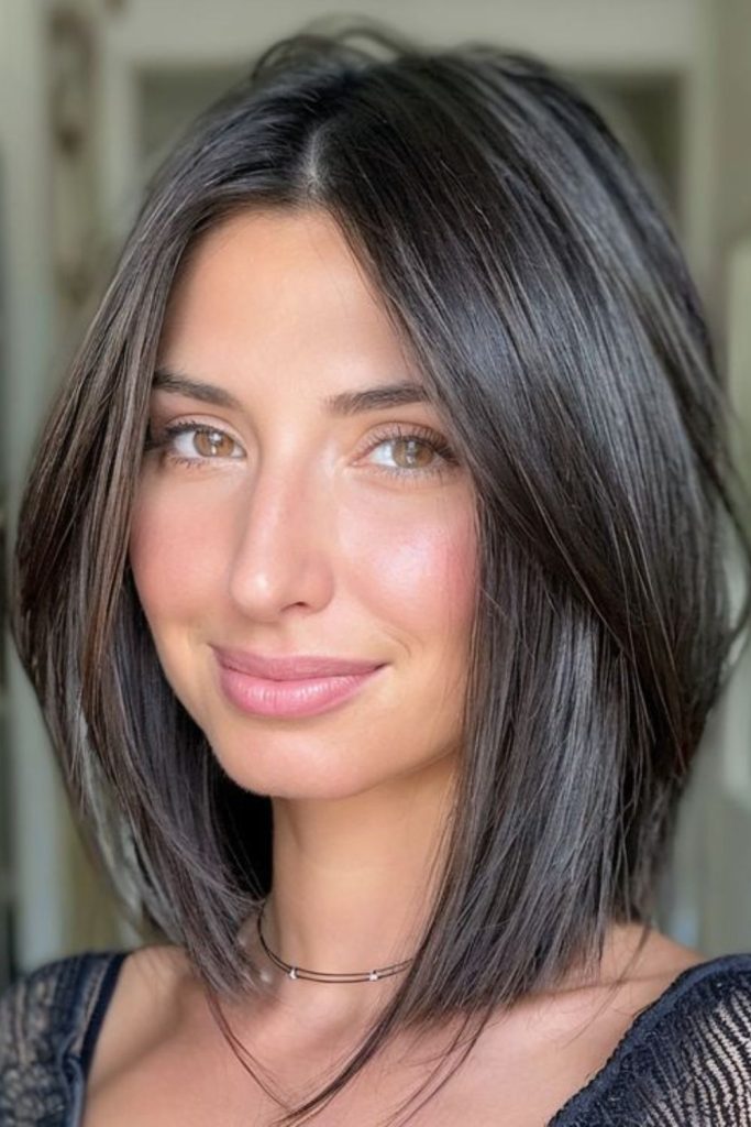 Angled lob with flared ends