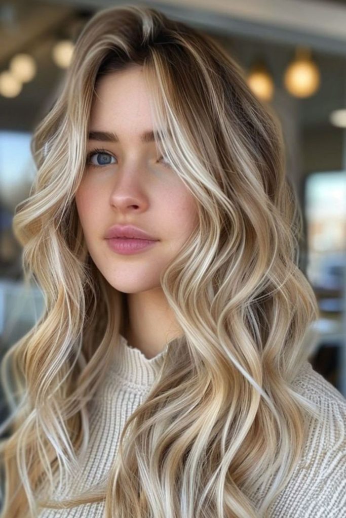 Honey threads weaving through icy layers