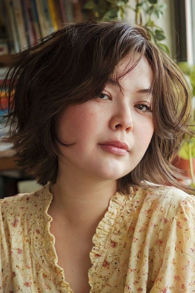 Smooth gliding bob for slimmer effect.