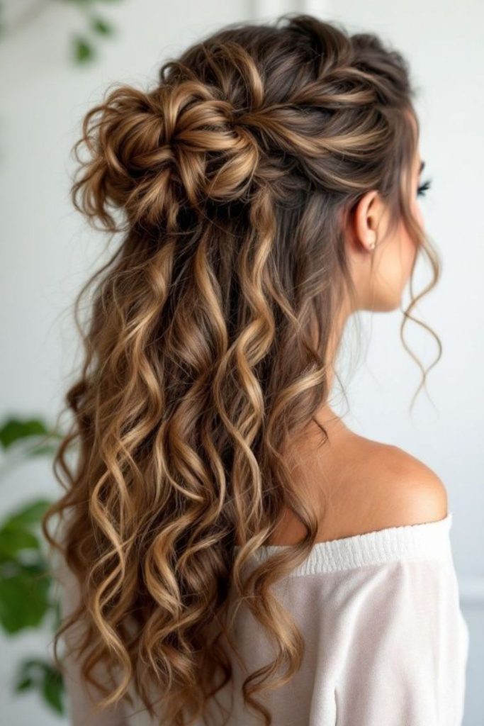 Hearth Ember Spiral warm coppery spiral hair